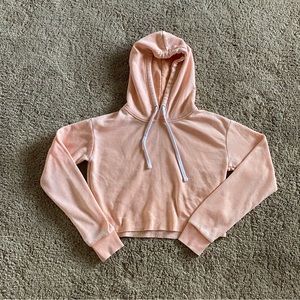 Fashion Nova crop hoodie and shorts set